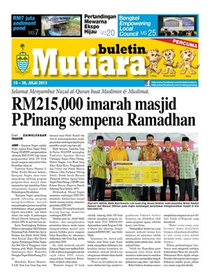 cover image of Buletin Mutiara 16-31 Jul 2013